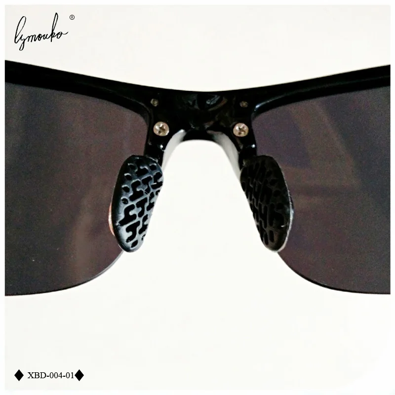 2Pairs/Lot Black Silicone Sunglasses Hollow out Airbag Soft Nose Pads Bayonet Breathable Comfortable Glasses Anti-Slip