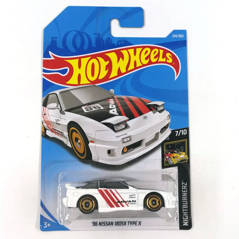 Hot Wheels Car 1:64 Car 96 NISSAN 180SX TYPE X Collector Edition Metal Diecast Collection Kids Toys Vehicle For Christmas Gift