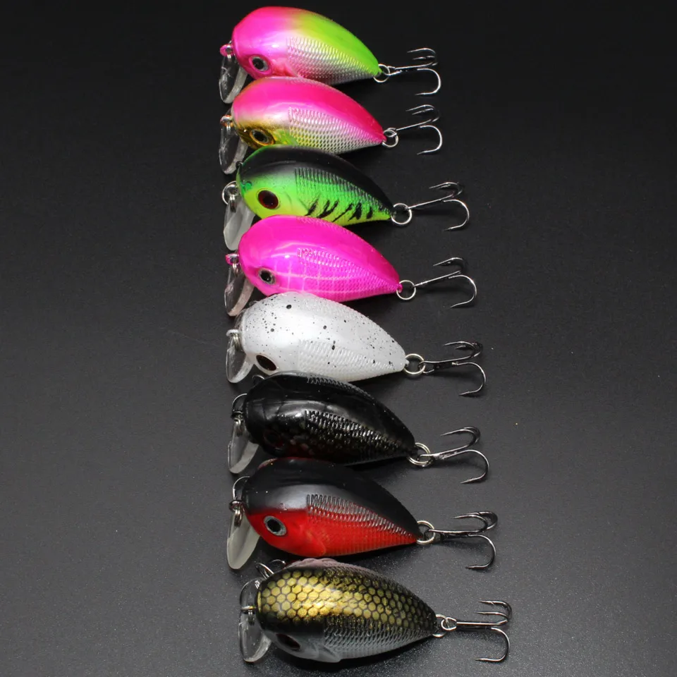 Brand Lifelike VIB Floating Fishing Lure 4CM 8G Pesca Hooks Fish Wobbler Tackle Crankbait Artificial Japan Hard Bait