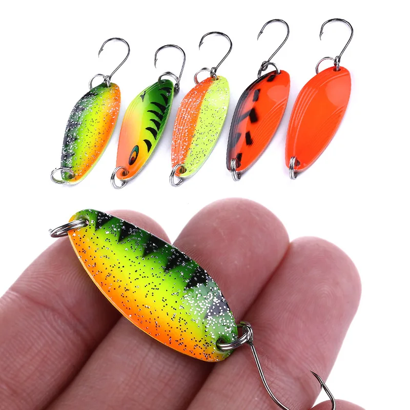 Metal Fishing Spoon Baits 5PCS 4.5g