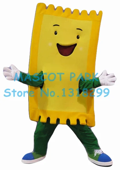 golden ticket mascot costume factory wholesale cartoon cinema movie theater factory ticket theme costumes carnival fancy dress