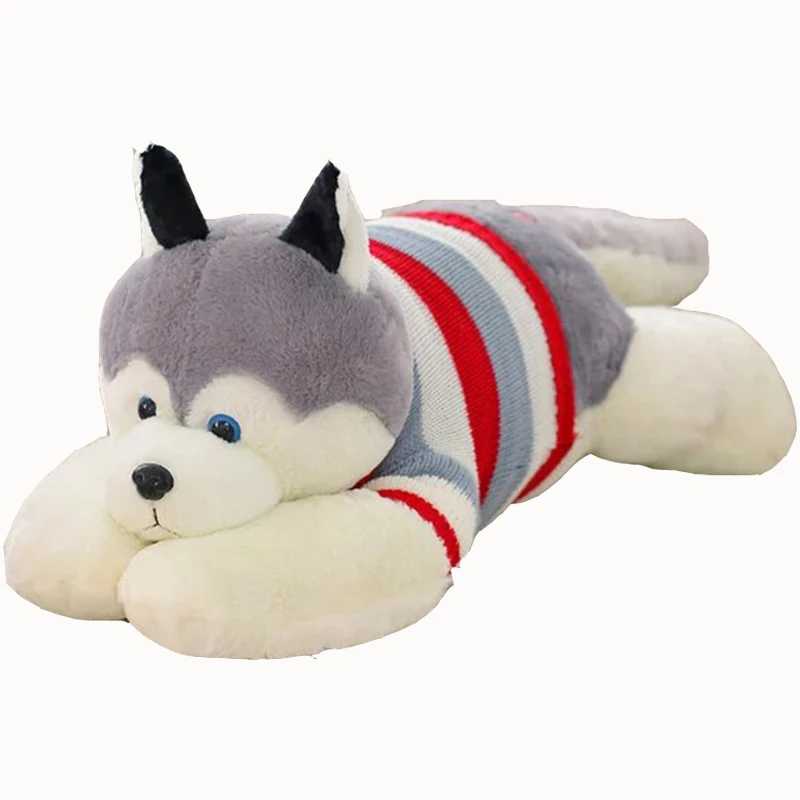 

Dorimytrader Classic Fat Husky Plush Toy Jumbo Stuffed Animal Doll Pillow Dog for Children Gift Deco 71inch 180cm