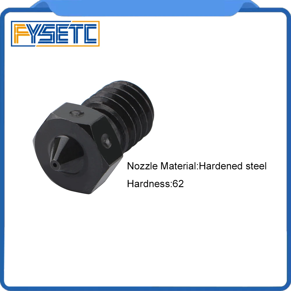 High Quality Hardened Steel V6 Nozzles Mold Corrosion Resistant Extruder Threaded 1.75mm 0.3mm 0.35mm 0.4mm 0.5mm for  Ender 3