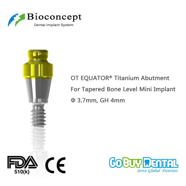 

Абатмент титана OT EQUATOR для Osstem TSIII и Hiossen ETIII мини-имплантат, D3.7mm, GH 4mm