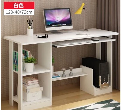 Home computer desk desktop 1.2 meters. With 90 contracted and contemporary long desk bookcase combination table