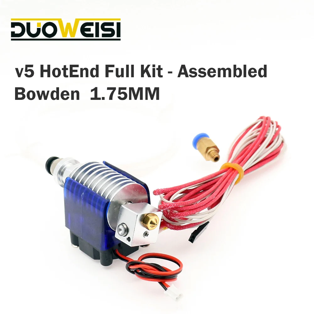 J-head Hotend Wade Hot End Extruder For E3D V5 3D Printers Parts 1.75MM Filament BOWDEN   LONG  Nozzle Fan Part 12V40W  !BOWDEN!