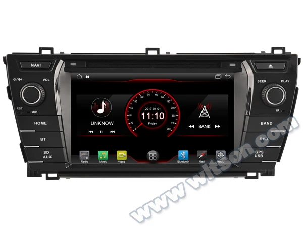 WITSON Android 11 CAR AUDIO GPS DVD For TOYOTA COROLLA 2014 car dvd player 1080P HD Mirror Link/TPMS/DVR/OBD/4G built in carplay