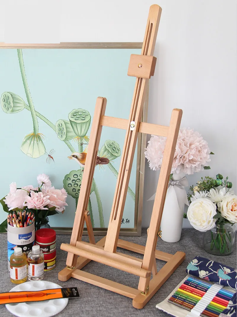 Mini Table Easel Caballete De Pintura Wooden Easel Artist Oil Painting Easel Stand Painting Accessories Watercolor Drawing Table