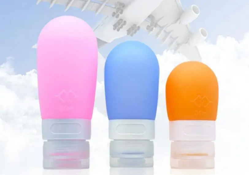 1PC Emulsion Press Bottle Silicone Sub-bottle Travel Portable Shampoo Shower Gel Sub-bottle Small Sample Empty Contaiter OK 0875