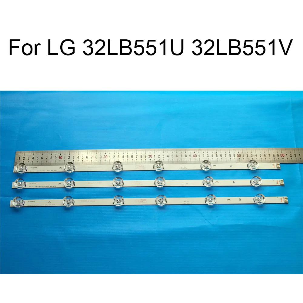 Brand New LED Backlight Strip For LG 32LB551U 32LB551V 32inchs TV Repair LED Backlight Strips Bars A B Strip With Thermal Tape