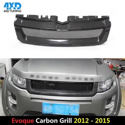 Grille Trim Cover For Land Rover Range Rover Evoque Carbon Bumper Grille Trim Front Medium frame 2012 2013 2014 2015