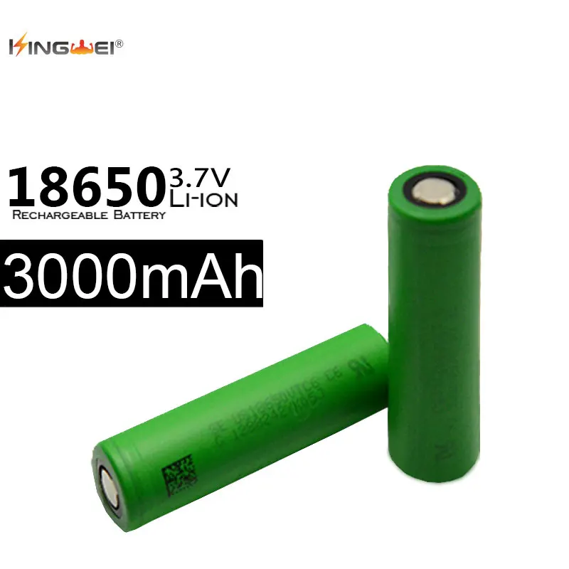 10pcs Original  18650 Battery 30A 3000mah 3.7v Li-ion battery for SONY VTC6  battery for headlamp e-cigarette flashlight