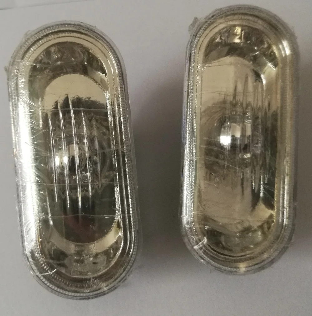2pcs/set  Clear Lens Turn Signal Side Marker Housing For V-W Golf Bora MK4 Passat B5