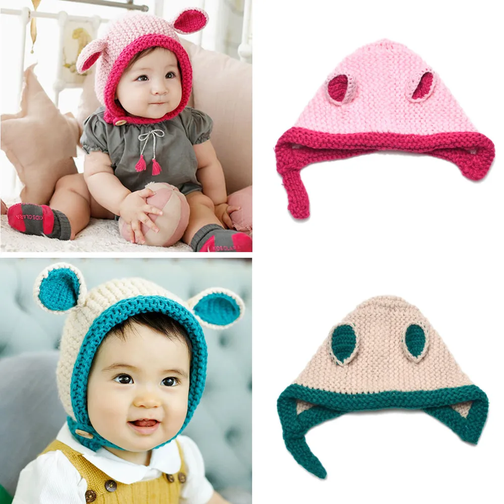 

Cute Dear Baby Girl Toddler Infant Boys Ear Bonnet Hat Cap Beanie Headdress Headwear Kids Hats Caps Beanies Hair Accessories