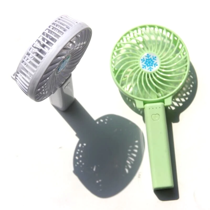 5V Foldable Handheld USB Mini Fan Powered by 1W 5.5V Solar Panel Charger for Home Office Outdoor Traveling Fishing