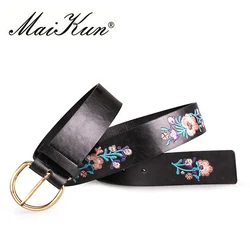 Maikun Belts for Women Vintage Embroidery Women belt