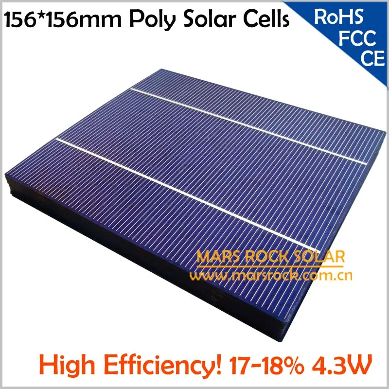 1000pcs Wholesale 3.8W Polycrystalline Solar Cells 6x6, 2 Busbar, 15.6-16% Efficiency, Uniform Color,DHL,Ups,Fedex Free Shipping