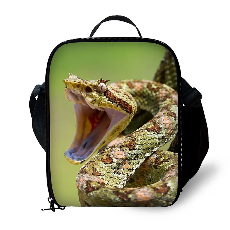 

Animal snake print Lunch bags for kids School,Personalized lunch bag patterns for Women,Teen Messenger lunch box bag with straps