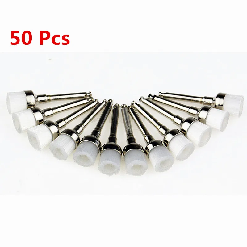 

50pcs/Pack Dental Prophy Polishing Brushes Latch Type Junior Nylon Cup Type