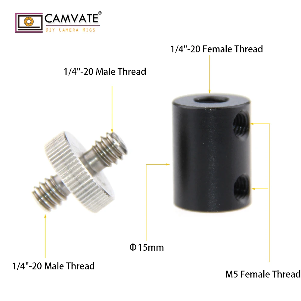 CAMVATE 15mm Micro Rod With 1/4