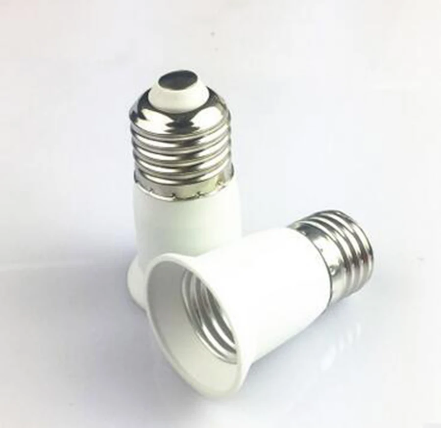 4pcs E27 to E27 LED CFL Lamp Base Light Socket Adapter Extender Converter E27 Edison Screw Lamp Holder Adaptor CE Rohs