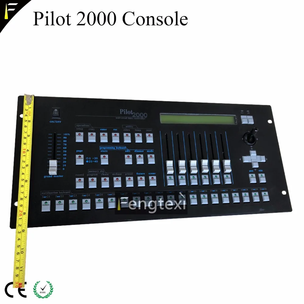 Disco Stage Lighting Controller Pilot 2000 Compact Console 192 Channels Control 40 Units Stage Lights Device DMX Console Pilot
