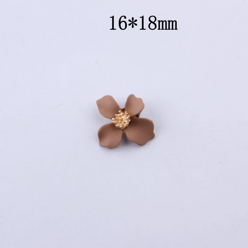 10pcs/lot Rubber Paint Butterfly Flower Charms Earring DIY Alloy Pendant Flowers Enamel Charm Bracelet Jewelry Accessory YZ126