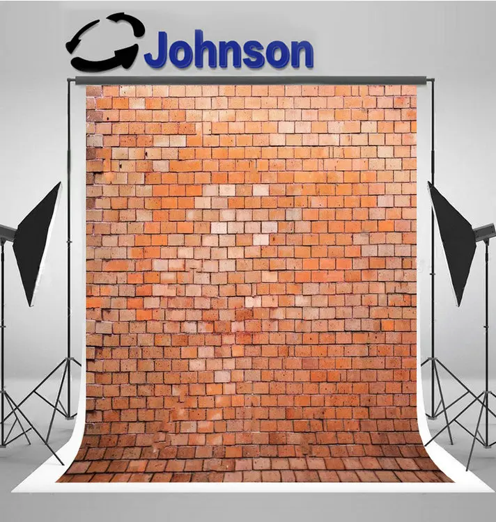 

Dark Orange Red Brick Wall photo backdrop High quality Computer print wedding background