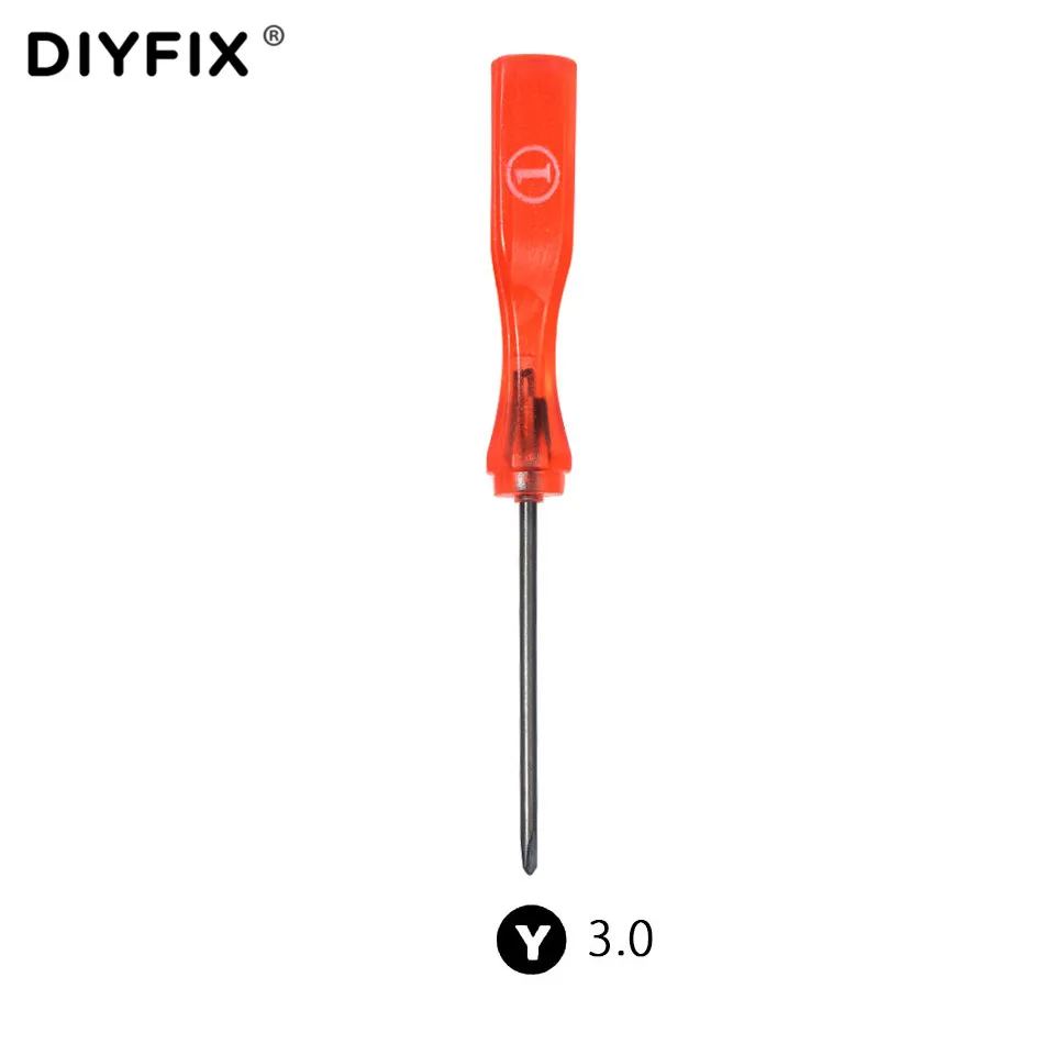 DIYFIX 3,0 mm Tri Wing Y1 Magnetschraubendreher für Apple MacBook Laptop Akku für Nintendo Wii DS Lite DS Reparatur-Öffnungswerkzeug