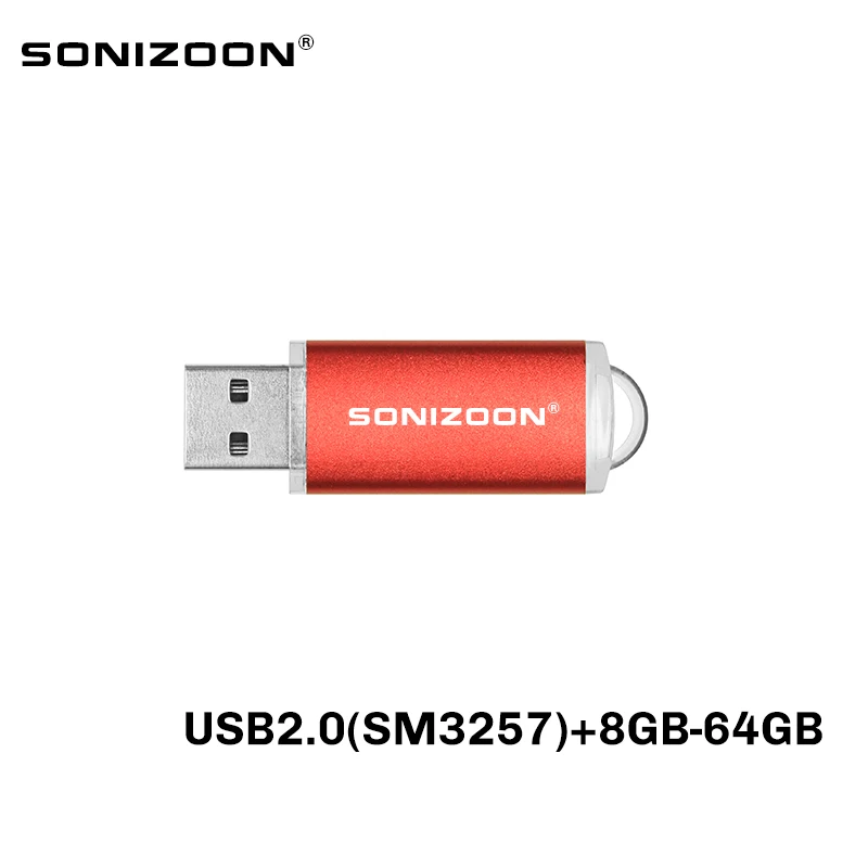 Sonizoon-pen drive mlc816 gb 32gb 64gb customizado usb2.0, memória flash drive mlc816 gb 32gb 64gb estável de alta velocidade