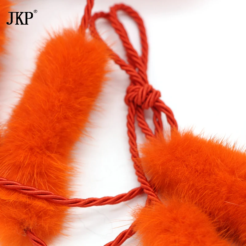 JKP Winter Gloves For Luxury Brand Woman 2020 New Genuine Solid Russian Mink Fur Female Winter Gloves Mittens Warm Gloves