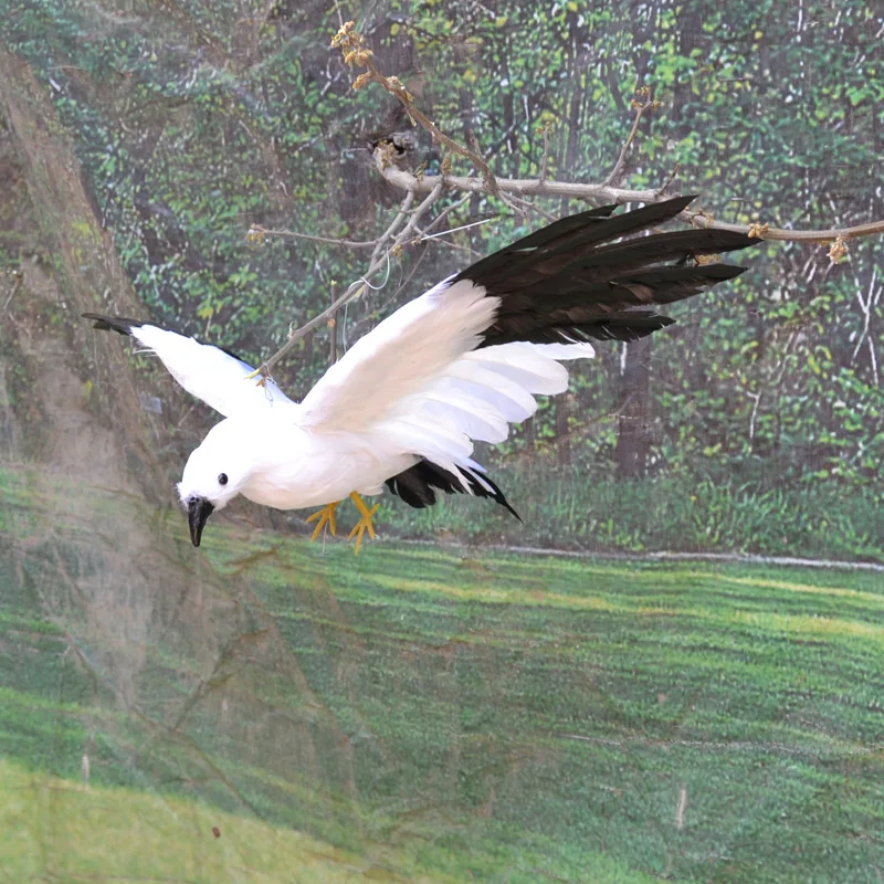 about 32x50cm spreading wings bird simulation seagull,plastic foam & feathers model,display prop,Decoration gift w5578