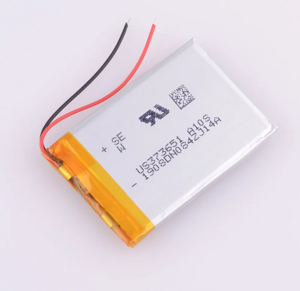 Batterie lithium-ion polymère aste, 3.7V, 700mAh, 403550, 373651