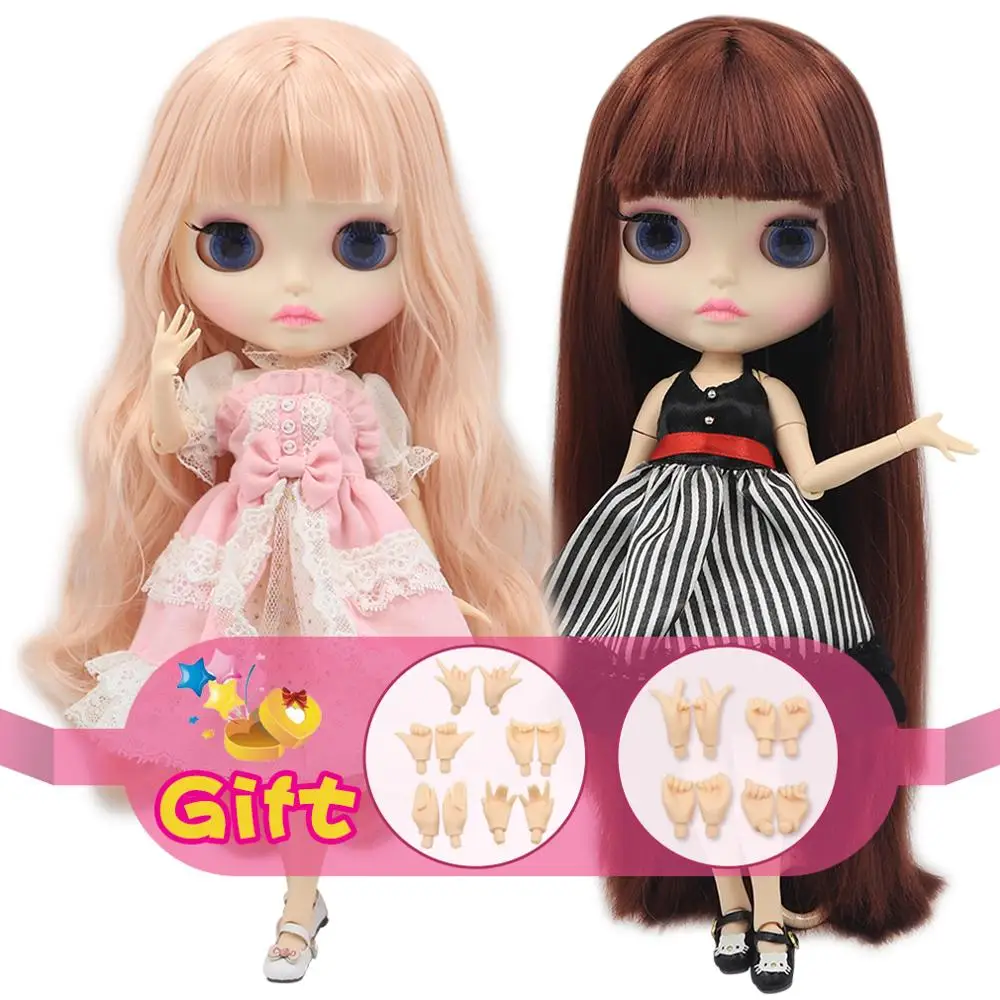 ICY DBS Blyth Doll 1/6 Joint Body New matte face white skin 30cm DIY BJD toys Fashion gift Special Offer with hand group AB