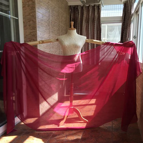 Voile de danse en soie véritable chinoise de bonne qualité, pour fête ou spectacle, voile de danse du ventre pur, offre spéciale