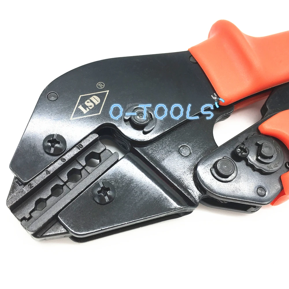 Terminal crimping tool AP-210TX for non-insulated cable lug links 2-10mm² two hand operate crimper pliers tools 20-8AWG