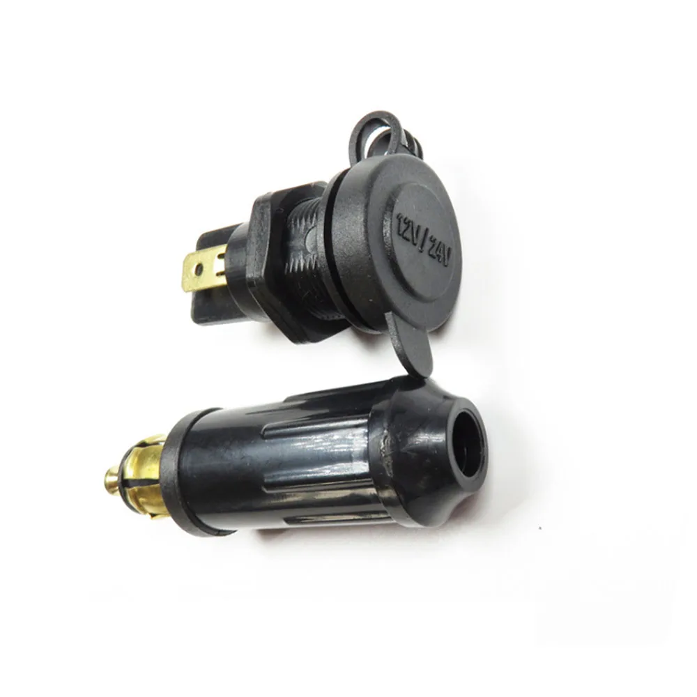 Car and Motorcycle Cigarette Lighter Plug Car Charger European Standard For BMW Motorcycle Plug Female Seat 12-24V