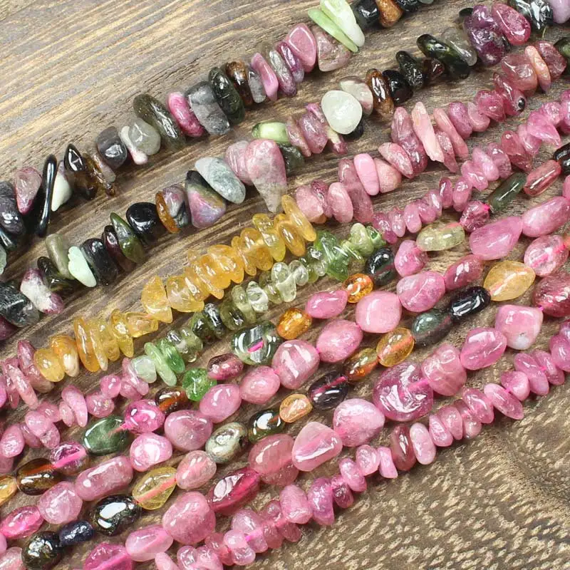 

Natural 2-7mm Natural Multicolor Tourmaline Freeform 15" DIY Jewelry Making !