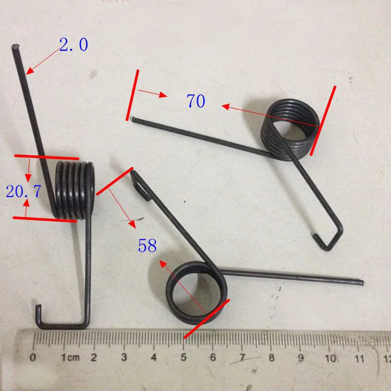 

Rotary torsion spring Line diameter 2.0 Outside diameter 20.7 cylinder number 6 Torsional Spring 10pcs