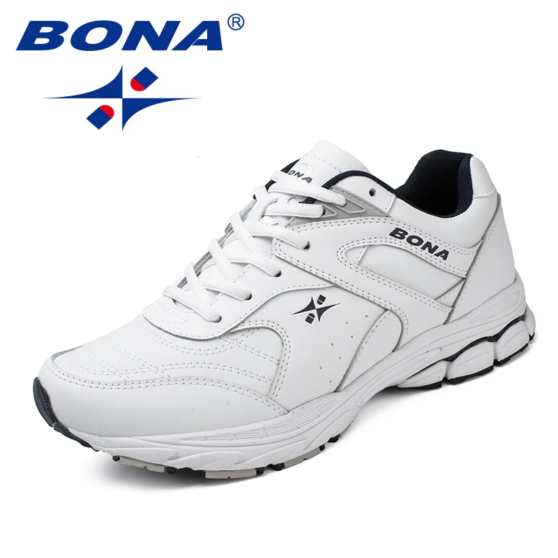 BONA, nuevos zapatos clásicos de estilo para correr para hombre, zapatos atléticos con cordones para hombre, zapatillas para correr al aire libre,