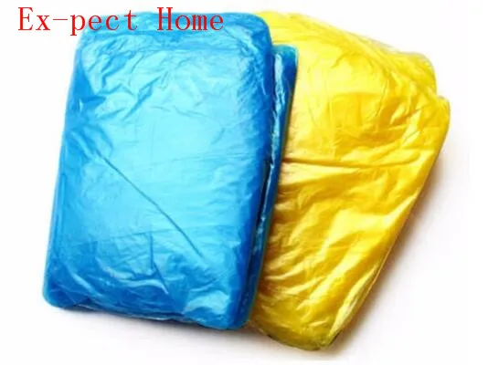 500pcs/lo One-time Solid Raincoat Disposable PE Raincoats Poncho Rainwear Disposable Rain Wear Camping Travel Rain Coat