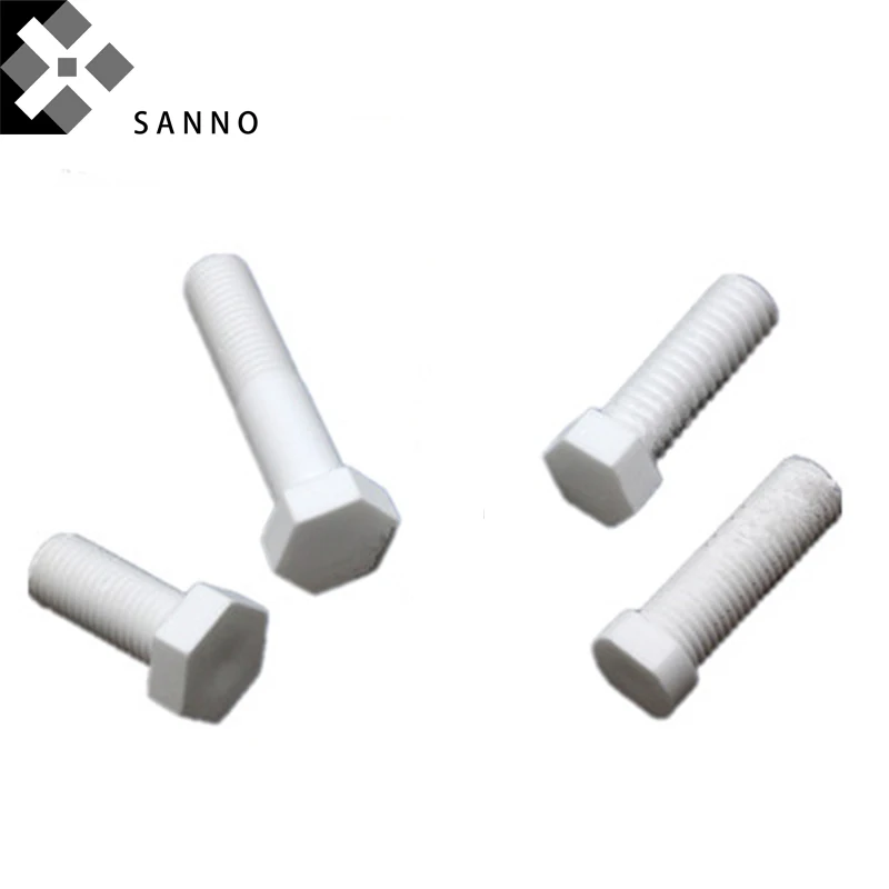 Parafusos de Isolamento Resistentes ao Calor Parafuso de Cabeça Sextavada com Parafuso Alumina Ceramic Cap M3x15-m8x50 10 Pcs