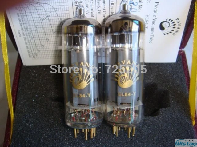 PSVANE Tubo de Amplificação de Vácuo EL84-T Emparelhado Originais de Fábrica New segundo GenerationHigh Confiabilidade Precisos