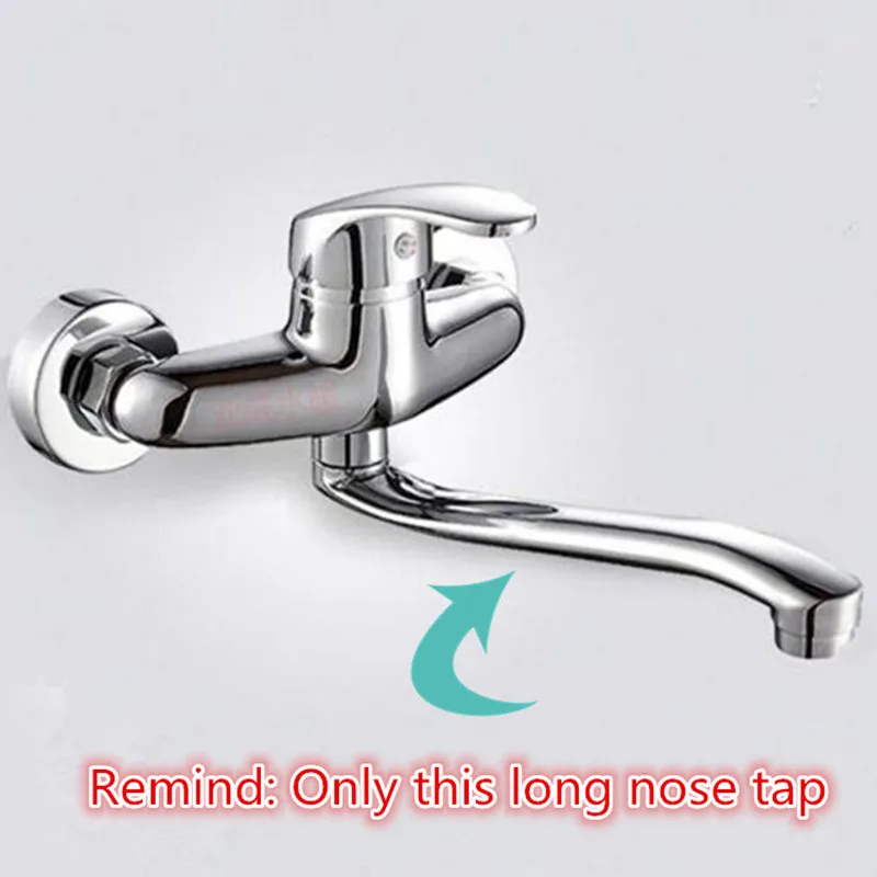 

Faucet For Bathroom Long Nose Outlet Shower Faucet Kitchen Faucets Accessories Stainless Steel 360 Rotate Bath Accessory ORR