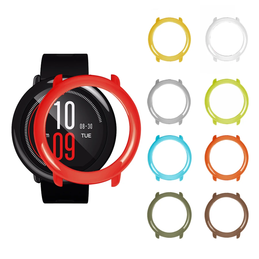 Case for Xiaomi Huami Amazfit Pace Slim Colorful Frame PC Case Cover Protector Shell for Amazfit Pace Smart Watch Case Cover