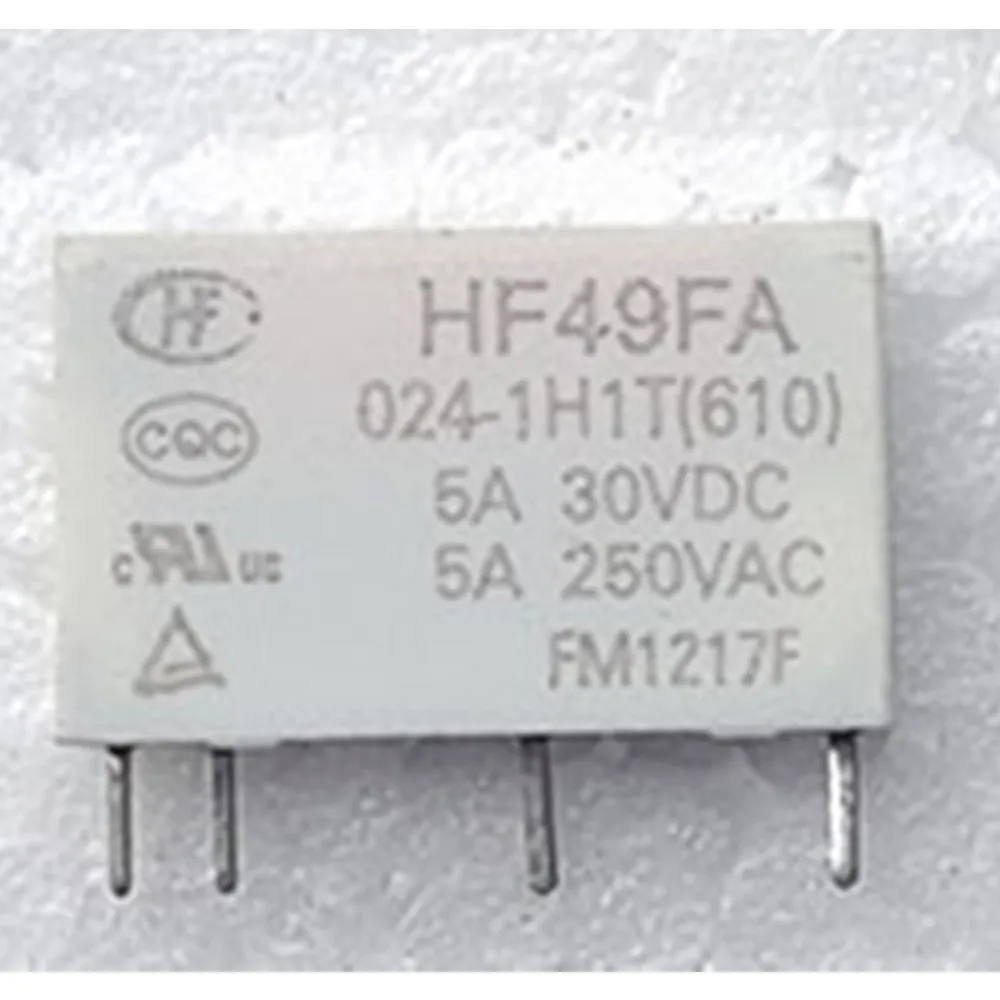 

Free shiping wholesale 10pcs/lot relay HF49FA-024-1H1T