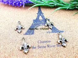 30pcs 19*12mm  Antique Tibetan bronze Fleur de Lis charm tierraCast French Lily  pendant Jewelry Making Findings