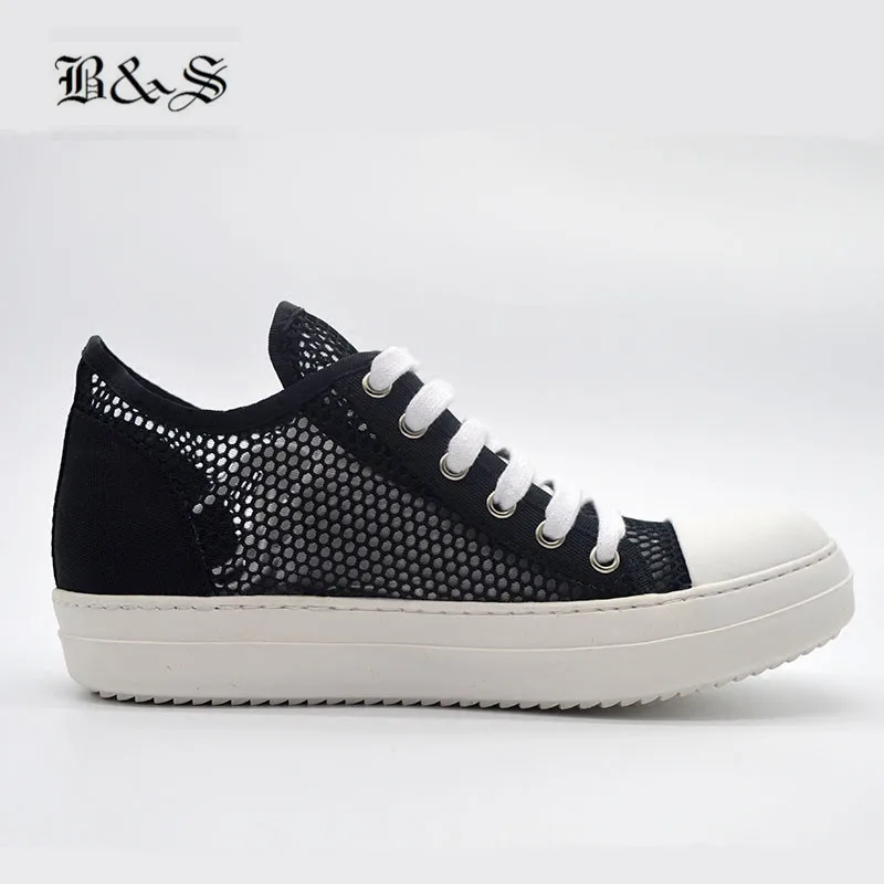 

Black& Street Unisex Luxury Quality Summer Nylon Mesh breathable Flat casual Shoes Rock Hip Hop trainer unisex Shoes