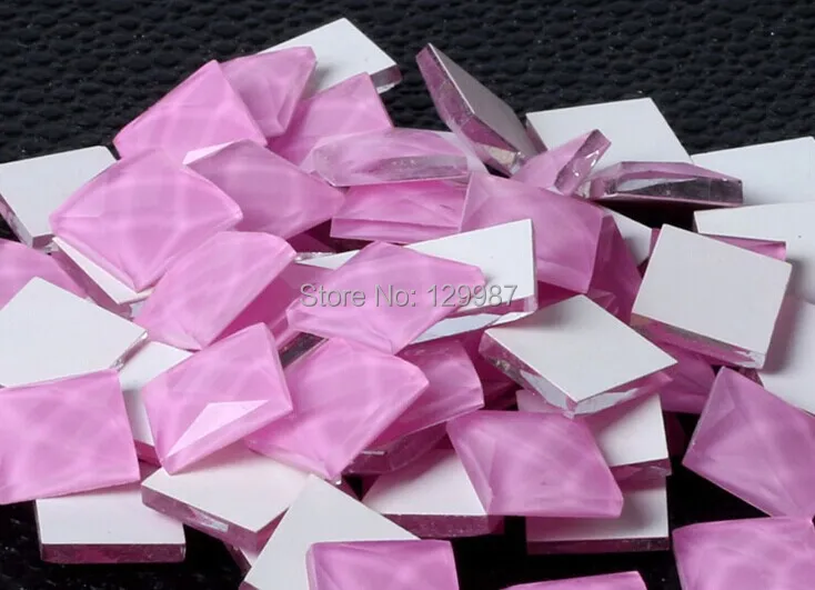 

8mm 10mm 12mm square drill jelly square mosaic DIY mobile phone shell perfume seat wall deco stick material , 150pcs/lot