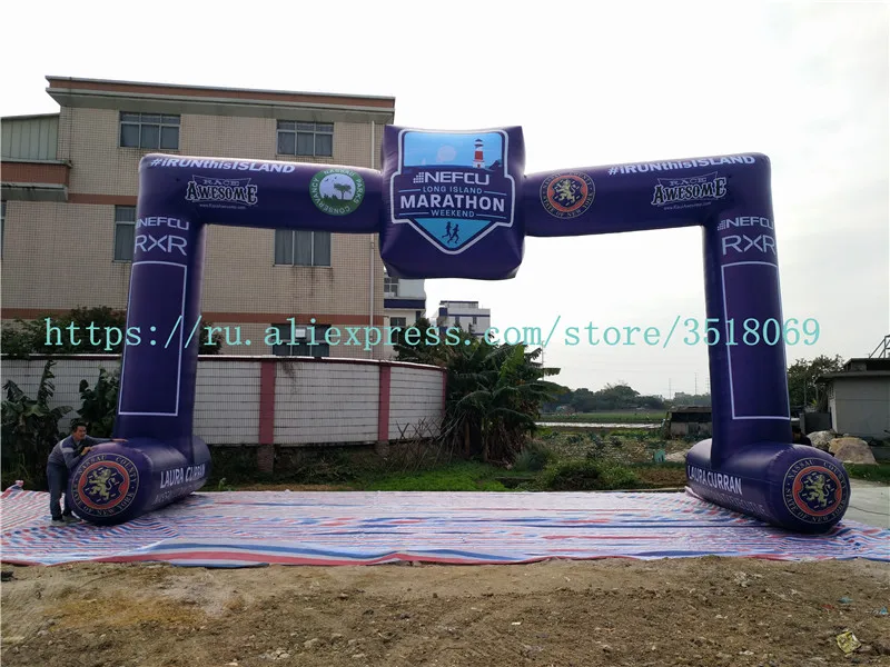 

Sale of 12 m Oxford cloth inflatable arch, inflatable AD campaign arch, with fan.